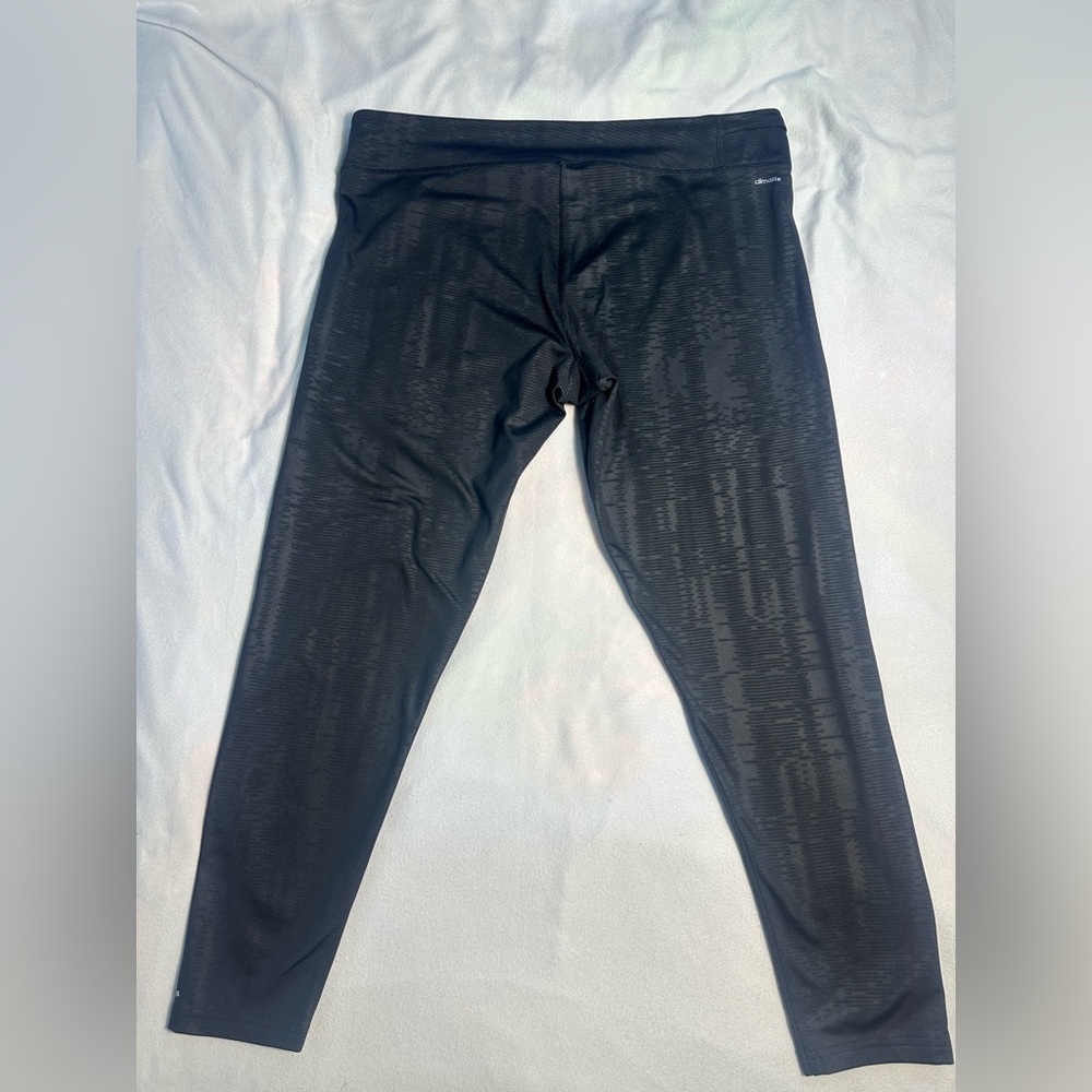 Adidas Mid Rise Climalite Leggings Black Size XL